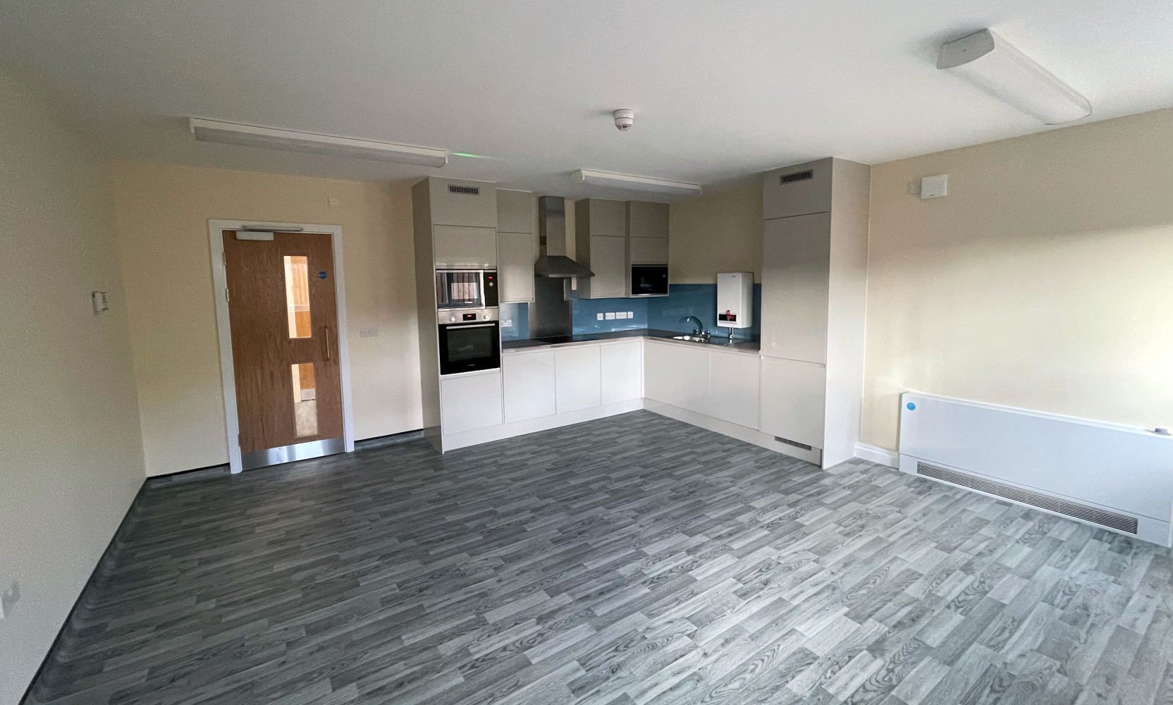 Staff kitchen within the new sensory and staffing block